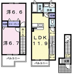 ティアラ　コートＢの物件間取画像